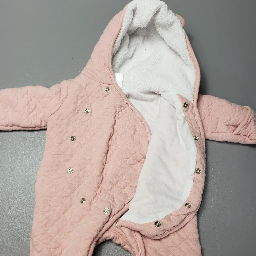 carters baby girls pink winter suit size 3 months